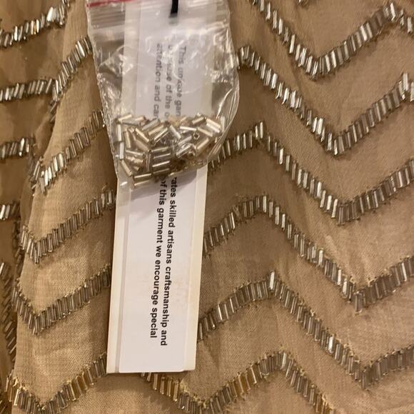 Alice+Olivia Midi Dress Nude/Silver/Gold - Picture 12 of 12